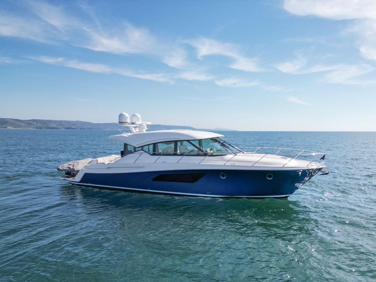 a boat in the water aboard SUSITNA Yacht for Sale